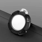 2 in 1 Rugged Anti-scratch Shockproof Carbon Fiber PC Protective Cover Case with Keychain Hook Loop, For AirTag - Image 9