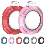 2 in 1 Rugged Anti-scratch Shockproof Carbon Fiber PC Protective Cover Case with Keychain Hook Loop, For AirTag - Image 2