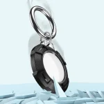 2 in 1 Rugged Anti-scratch Shockproof Carbon Fiber PC Protective Cover Case with Keychain Hook Loop, For AirTag - Image 4