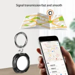 2 in 1 Rugged Anti-scratch Shockproof Carbon Fiber PC Protective Cover Case with Keychain Hook Loop, For AirTag - Image 6