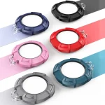 2 in 1 Rugged Anti-scratch Shockproof Carbon Fiber PC Protective Cover Case with Keychain Hook Loop, For AirTag - Image 8