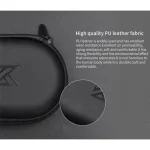 KZ Portable PU Leather Oval Data Cable Charger Earphone Storage Box, Oval - Image 3