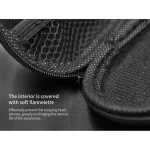 KZ Portable PU Leather Oval Data Cable Charger Earphone Storage Box, Oval - Image 4