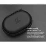 KZ Portable PU Leather Oval Data Cable Charger Earphone Storage Box, Oval - Image 6