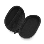 KZ Portable PU Leather Oval Data Cable Charger Earphone Storage Box, Oval - Image 7
