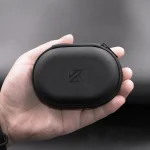 KZ Portable PU Leather Oval Data Cable Charger Earphone Storage Box, Oval - Image 9
