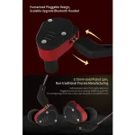 KZ ZSA Ring Iron Hybrid Drive Sport In-ear Wired Earphone,, ZSA Standard Version(Black Red), ZSA Standard Version(Grey), ZSA Mic Version(Black Red), ZSA Mic Version(Grey) - Image 5