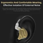 KZ ZSN Pro X Ring Iron Hybrid Drive Metal In-ear Wired Earphone,, ZSN Pro X Standard Version(Black), ZSN Pro X Standard Version(Gold), ZSN Pro X Mic Version(Black), ZSN Pro X Mic Version(Gold) - Image 5
