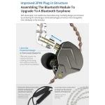 KZ ZSN Pro Ring Iron Hybrid Drive Metal In-ear Wired Earphone,, ZSN Standard Version(Grey), ZSN Standard Version(Blue), ZSN Standard Version(Purple), ZSN Mic Version(Grey), ZSN Mic Version(Blue)... - Image 5