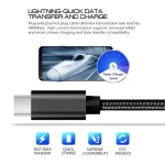 5 PCS USB to USB-C / Type-C Nylon Braided Charging Data Transmission Cable, 1m - Image 6