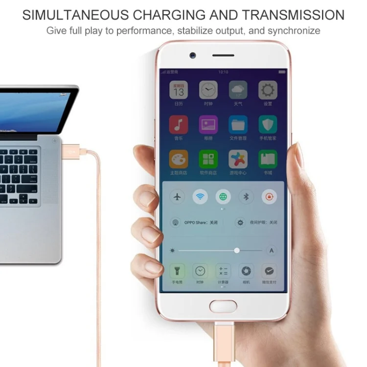 EDA002038601_B6.webp 5 PCS USB to USB-C / Type-C Nylon Braided Charging Data Transmission Cable, 1m - Image 7