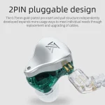 KZ AST 24-unit Balance Armature Monitor HiFi In-Ear Wired Earphone, No Mic, With Mic - Image 8