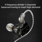 KZ ASX 20-unit Balance Armature Monitor HiFi In-Ear Wired Earphone, No Mic, With Mic - Image 5