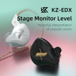 KZ EDX Dynamic Monitor HiFi In-Ear Wired Earphone, No Mic, With Mic - Image 2