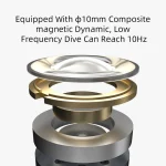 KZ EDX Dynamic Monitor HiFi In-Ear Wired Earphone, No Mic, With Mic - Image 3