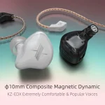 KZ EDX Dynamic Monitor HiFi In-Ear Wired Earphone, No Mic, With Mic - Image 7
