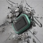 Wireless Earphones Shockproof TPU + PC Protective Case with Carabiner, For AirPods Pro - Image 5