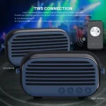 New Rixing NR-3000M Bluetooth 5.0 Portable Karaoke Wireless Bluetooth Speaker with Microphone & Shoulder Strap, NR-3000M(Black), NR-3000M(Red), NR-3000M(Blue), NR-3000M(Green) - Image 4