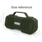 New Rixing NR-4500M Bluetooth 5.0 Portable Outdoor Karaoke Wireless Bluetooth Speaker with Microphone, NR-4500M(Black), NR-4500M(Red), NR-4500M(Green), NR-4500M(Dark Green), NR-4500M(Grey) - Image 3