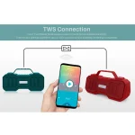 New Rixing NR-4500M Bluetooth 5.0 Portable Outdoor Karaoke Wireless Bluetooth Speaker with Microphone, NR-4500M(Black), NR-4500M(Red), NR-4500M(Green), NR-4500M(Dark Green), NR-4500M(Grey) - Image 5