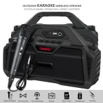 New Rixing NR-6011M Bluetooth 5.0 Portable Outdoor Karaoke Wireless Bluetooth Speaker with Microphone & Shoulder Strap, NR-6011M(Black), NR-6011M(Red), NR-6011M(Blue), NR-6011M(Green) - Image 6