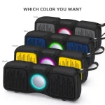 New Rixing NR-9011 Bluetooth 5.0 Portable Outdoor Wireless Bluetooth Speaker, NR-9011(Black), NR-9011(Yellow), NR-9011(Grey), NR-9011(Blue) - Image 3
