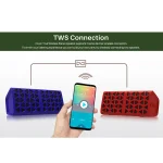 NewRixing NR-3021 TWS Hollow Triangle Pattern Bluetooth Speaker - Image 4