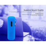 NewRixing NR-4016A TWS Outdoor Splashproof Bluetooth Speaker with Carabiner Handle & SOS Flashlight - Image 5