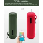NewRixing NR-4016A TWS Outdoor Splashproof Bluetooth Speaker with Carabiner Handle & SOS Flashlight - Image 7