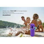 NewRixing NR-4016A TWS Outdoor Splashproof Bluetooth Speaker with Carabiner Handle & SOS Flashlight - Image 8