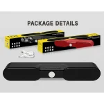 NewRixing NR-4017A TWS Graffiti Soundbar Bluetooth Speaker with Knob - Image 8