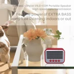 New Rixing NR-102 Mini TWS Bluetooth Speaker, NR-102 (Orange), NR-102 (Black), NR-102 (Red), NR-102 (Blue), NR-102 (Light Green) - Image 5