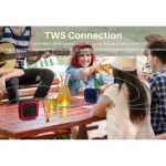 New Rixing NR-103 Mini TWS Bluetooth Speaker with Lanyard, NR-103 (Orange), NR-103 (Black), NR-103 (Red), NR-103 (Blue), NR-103 (Green) - Image 7