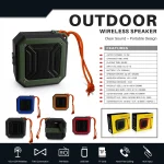 New Rixing NR-103 Mini TWS Bluetooth Speaker with Lanyard, NR-103 (Orange), NR-103 (Black), NR-103 (Red), NR-103 (Blue), NR-103 (Green) - Image 9