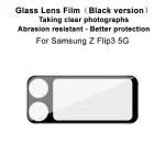IMAK Rear Camera Lens Glass Film Black Version, For Samsung Galaxy Z Flip3 5G - Image 2