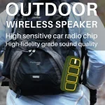 NewRixing NR-5018 Outdoor Portable Bluetooth Speaker, Support Hands-free Call / TF Card / FM / U Disk - Image 2