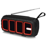NewRixing NR-5018FM Outdoor Portable Bluetooth Speaker with Antenna, Support Hands-free Call / TF Card / FM / U Disk - Image 4