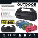 NewRixing NR-4025FM Outdoor Splash-proof Water Portable Bluetooth Speaker, Support Hands-free Call / TF Card / FM / U Disk - Image 9