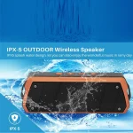 NewRixing NR-5000 IPX5 High Fidelity Bluetooth Speaker, Support Hands-free Call / TF Card / FM / U Disk - Image 4