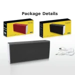 NewRixing NR-5012 Desktop Plating Bluetooth Speakerr, Support Hands-free Call / TF Card / FM / U Disk - Image 7