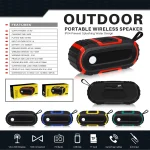 NewRixing NR-5016 Outdoor Splash-proof Water Bluetooth Speaker, Support Hands-free Call / TF Card / FM / U Disk - Image 7