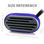 New Rixing NR-105 Mini TWS Metal Bluetooth Speaker Support Hands-free Call / FM, NR-105 (Black), NR-105 (Red), NR-105 (Blue), NR-105 (Brown) - Image 2