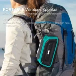 New Rixing NR-906FM TWS Waterproof Bluetooth Speaker Support Hands-free Call / FM with Handle & Antenna, NR-906FM (Emerald Green), NR-906FM (Black), NR-906FM (Red), NR-906FM (Army Green)... - Image 5