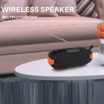 New Rixing NR-907FM TWS Outdoor Bluetooth Speaker Support Hands-free Call / FM with Handle & Antenna, NR-907FM (Orange), NR-907FM (Black), NR-907FM (Red), NR-907FM (Yellow), NR-906 (Blue) - Image 4