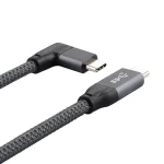 100W USB-C / Type-C Elbow to USB-C / Type-C Male Full-function Data Cable with E-mark, 0.5m, 1m, 1.5m - Image 2