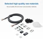 100W USB-C / Type-C Elbow to USB-C / Type-C Male Full-function Data Cable with E-mark, 0.5m, 1m, 1.5m - Image 3