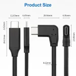 60W 3A USB-C / Type-C Male to USB-C / Type-C Elbow PD Fast Charging Magic Belt Cable, 0.5m, 1m, 2m - Image 3