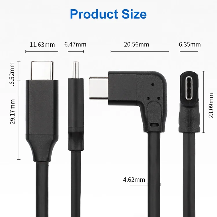 EDA002103201_2.webp 60W 3A USB-C / Type-C Male to USB-C / Type-C Elbow PD Fast Charging Magic Belt Cable, 0.5m, 1m, 2m - Image 3