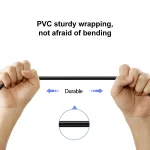 60W 3A USB-C / Type-C Male to USB-C / Type-C Elbow PD Fast Charging Magic Belt Cable, 0.5m, 1m, 2m - Image 4