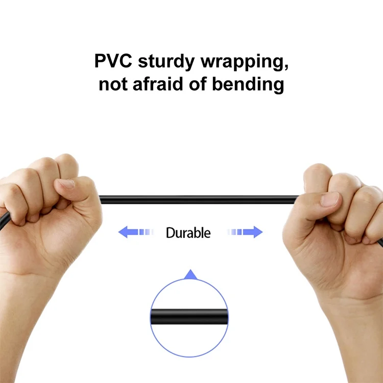 EDA002103201_3.webp 60W 3A USB-C / Type-C Male to USB-C / Type-C Elbow PD Fast Charging Magic Belt Cable, 0.5m, 1m, 2m - Image 4